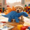 Dinosaur plush interactive dog toy
