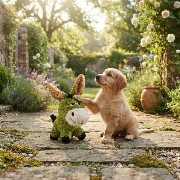 Donkey plush toy for dogs