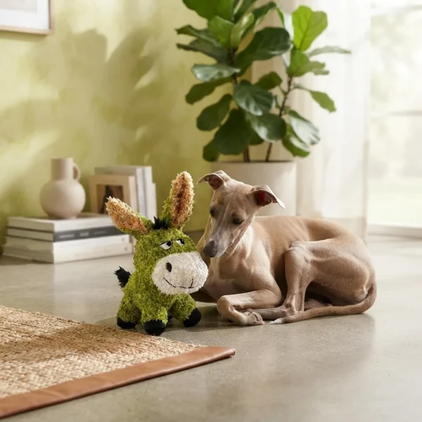 Durable donkey chew toy for dogs