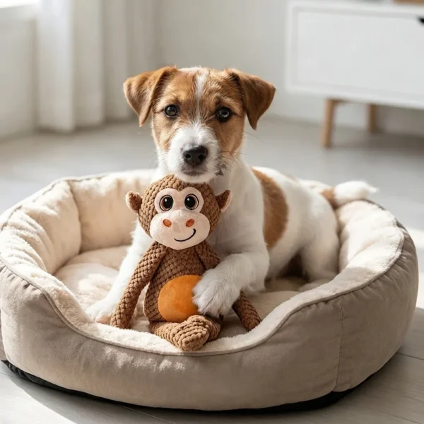 soft-monkey-squeaky-toy-for-dogs Monkey Squeaky Plush Dog Toy